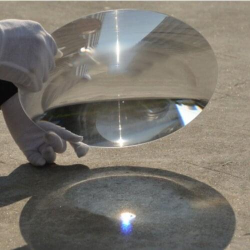 250mm Big Face Magnifying Glass Optical PMMA Solar Fresnel Lens Focal Length 120mm 230mm 250mm 260mm Concentrater