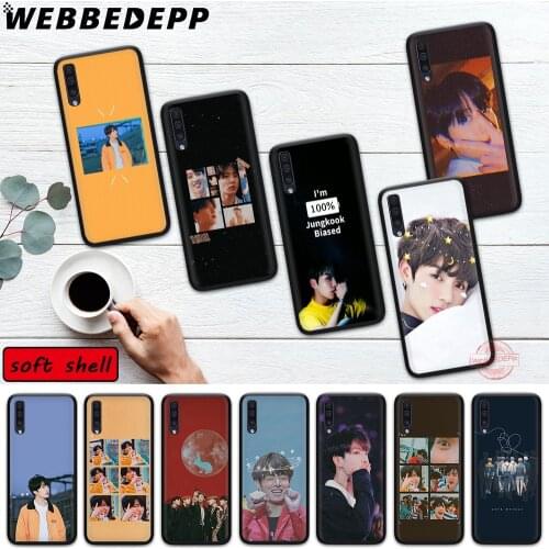 WEBBEDEPP KPOP Euphoria Jungkook Soft Anti-Drop Phone Case for Samsung M10 M20 M30 M40 M11 M21 M31S A6 A7 A8 A9