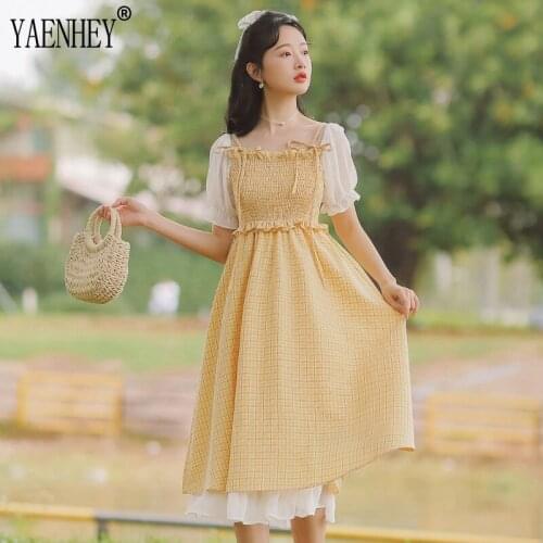 Летние платья с рукавами YAENHEY China At AliExpress