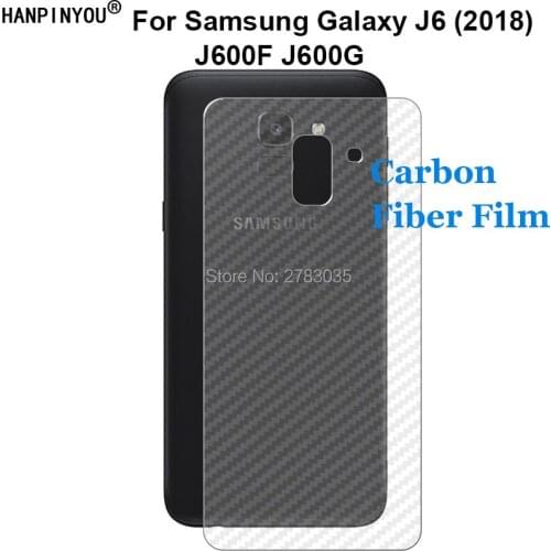 For Samsung Galaxy J6 (2018) J600F J600G 5.6" 3D Anti-fingerprint Carbon Fiber Back Film Screen Protector (Not Tempered Glass)