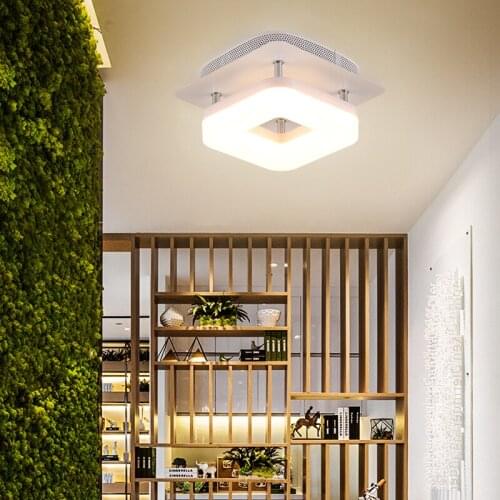 New square iron led Ceiling lamps living room dining room led lamps High power 12W led Ceiling Lighting led lustre Ceiling lamp