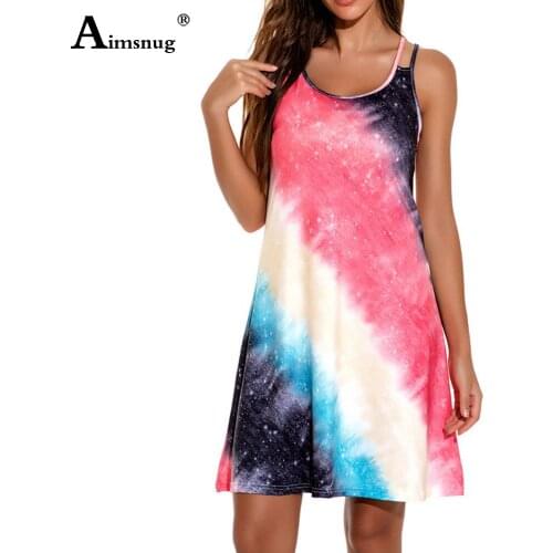 2020 Plus Size 4xl 5xl Women Sexy Dress Leisure Summer Colorful Print Camis Befree Short Dress Casual Loose Dresses Robe Femme