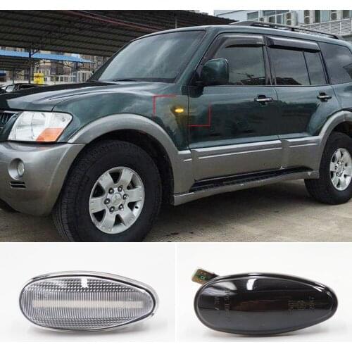 1Set LED Dynamic Side Marker Lights Arrow Turn Signal Lamps For Mitsubishi Pajero Sport K9 Galant Outlander Lancer Freeca I-Miev