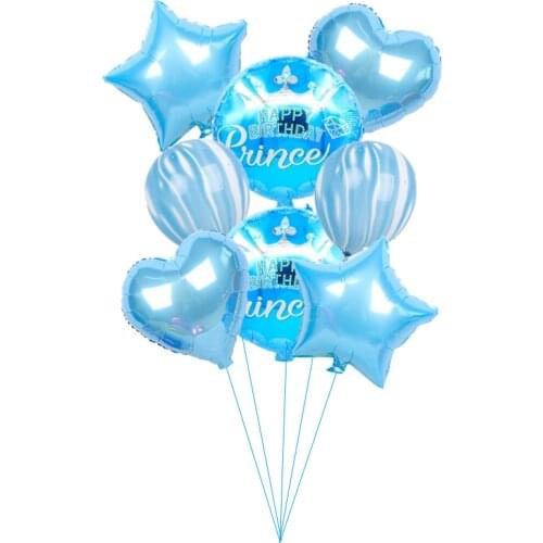 1Set Happy Birthday Helium Balloons Birthday Party Decorations Foil Balloons Kids Toys Baby Shower Girl Boy Gifts Party Supplies