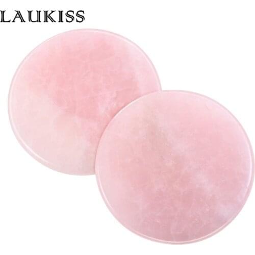 1pcs Pink Crystal Jade Stone Holder Lash Glue Adhesive Pallet Eyelashes Makeup Eyelash Extension Grafting Tools