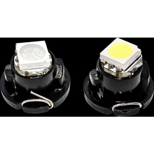 100X T4.7 LED 5050 SMD Car Instrument Cluster Panel Lamp Gauge Bulb Dashboard Indicator Light red blue green yellow white 100pcs