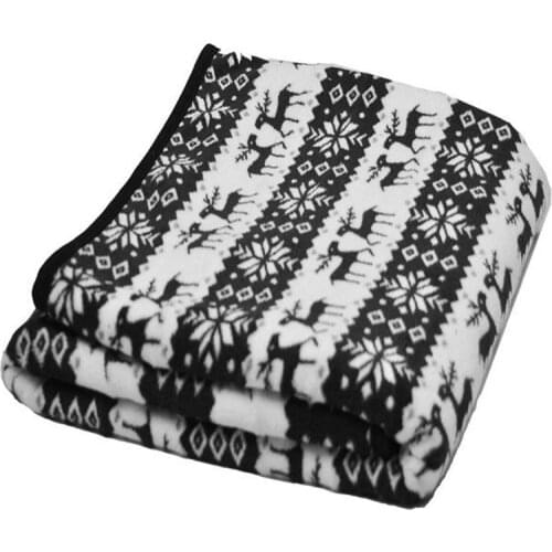 145x100cm Car Heating Blanket Snowflake Elk Pattern 12V Car Electric Blanket Energy Saving Heated Travel Blankets
