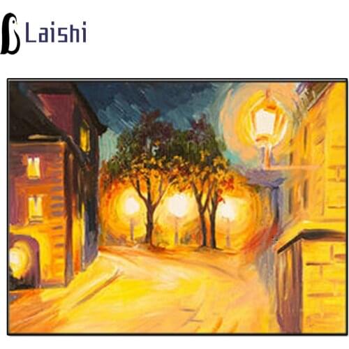 Diamond Painting Abstract graffiti night scene Diamond Embroidery Full Drill Rhinestone Picture by numbers hobby gift custom