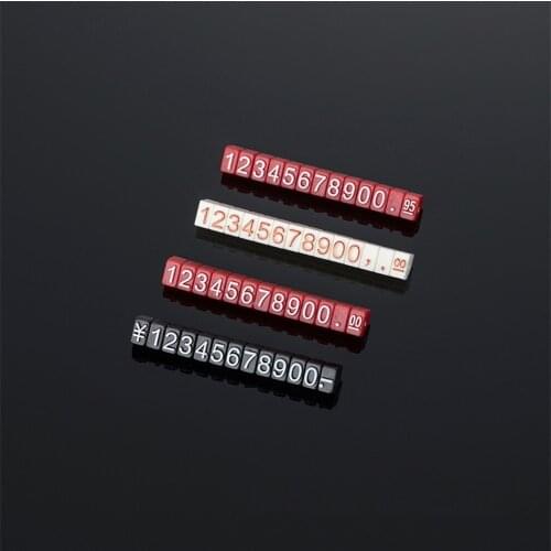 3*5mm Adjustable Price Cube Tag for Jewelry Price Display Counter Stand Number Letter Dollar Price Block Kit for Retail Shop