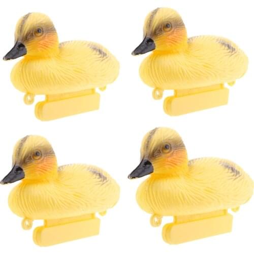 4X Floating Duck Ducklings Fish Pond Ornament Plastic Decoy Mallard Lifesize