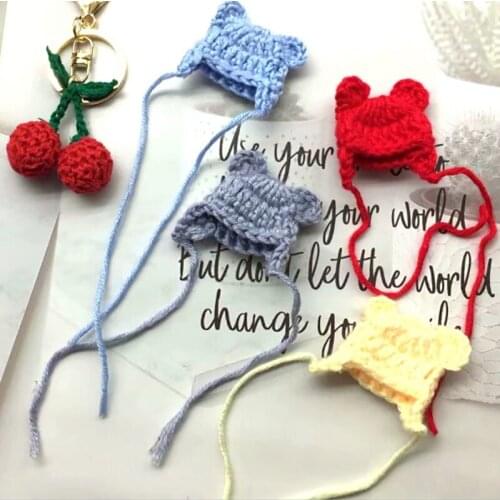 5PCS Big Plush Ball Knitting Hat DIY Doll Decorative Supplies Phone Case Bag Garment Art Craft Material Children Hair Ornament