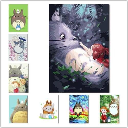 Hot new Diy 5D Diamond Embroidery My Neighbor Totoro Diamond Painting Picture Cross Stitch Full Square Drill Gift Home Decor