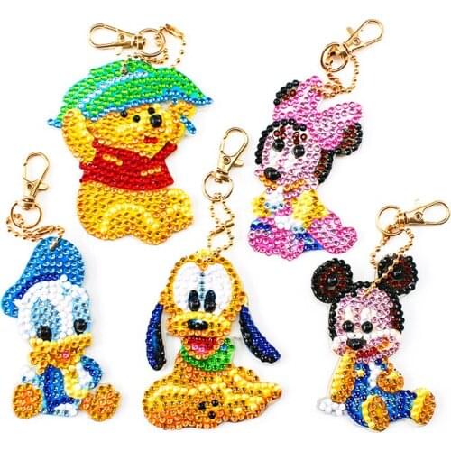 DIY full diamond special-shaped diamond cartoon animal diamond painting keychain female bag decoration diamond mosaic childrens