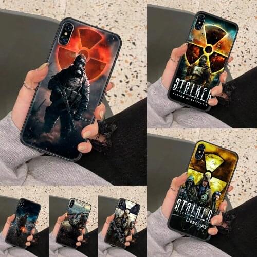 Game STALKER Phone Case Cover Hull For iphone 5 5s se 2 6 6s 7 8 12 mini plus X XS XR 11 PRO MAX black art waterproof silicone