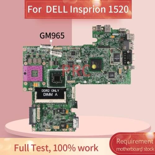 CN-0WP043 0WP043 For DELL Insprion 1520 Laptop motherboard DAFM5BMB6D0 GM965 DDR3 Mainboard