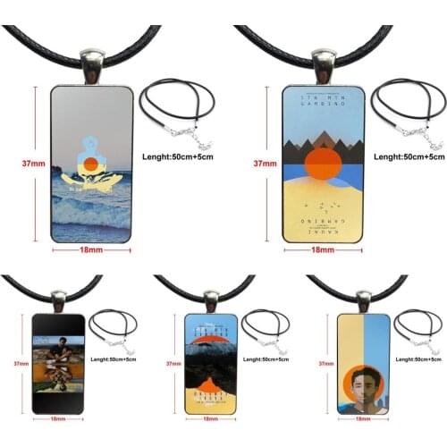 Childish Gambino Kauai For Women Fashion Jewelry Glass Pendant Galaxy Pendant Necklace Women Steel Plated Necklaces Jewelry