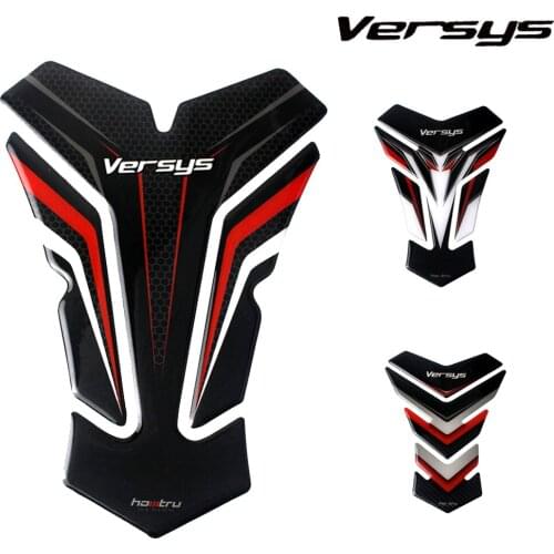 For KAWASAKI Versys X300 650 1000 Versys-X 300 Carbon Fiber 3D Motorcycle Sticker Gas Fuel Oil Tank Pad Protective Case