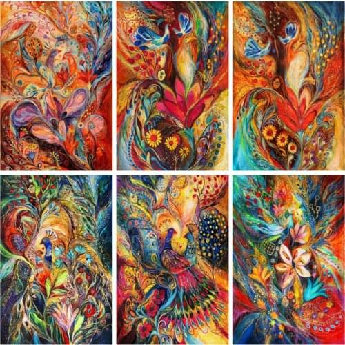 EverShine Diamond Mosaic Peacock Bead Embroidery 5D Diamond Painting Full Square Drill Animal Cross Stitch Handmade Hobby Gift