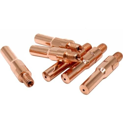 Gas Shielded Welding Nozzle Copper Contact Tip 0.8 / 1.0 / 1.2 / Gas Shielded Welding Machine Accessories