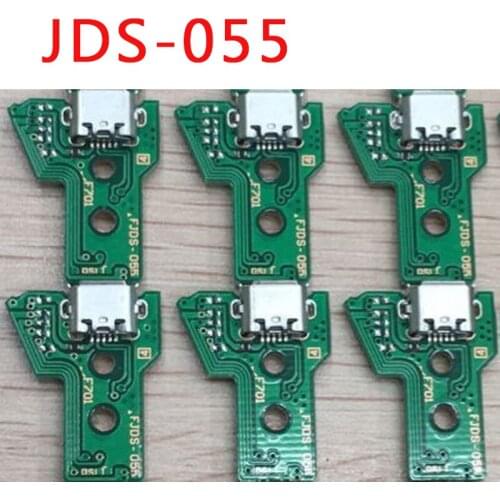 JDS055 055 PCB Board USB Charger Socket Port For PS4 Gamepad Joystick pcb board Power Charging Board Replacement