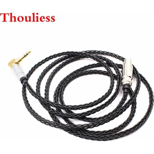 Thouliess 1.2Meter DIY 8 Cores Headphone Upgrade Cable for K712 Q701 k702 K267 K271 /DT1990pro DT1770pro Headphones