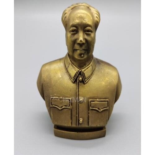 China Brass Statue Chairman Mao Metal Crafts Home Decoration