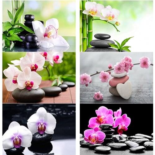 New 5D DIY Diamond Painting Bamboo Full Square Round Drill Flower Embroidery Cross Stitch Rhinestones Crafts Art Home Decor Gift