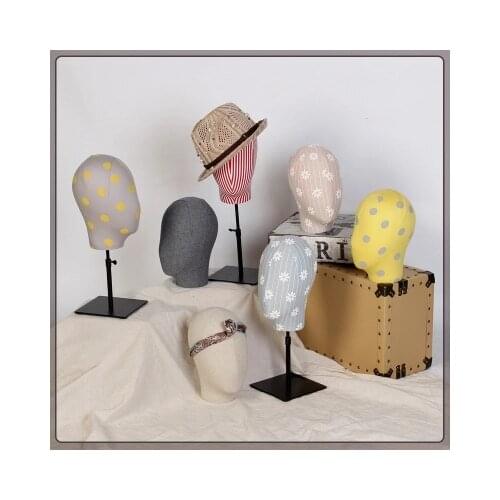2017 New Style Fabric Head Mannequin Fashionable Female Head Model On Sale