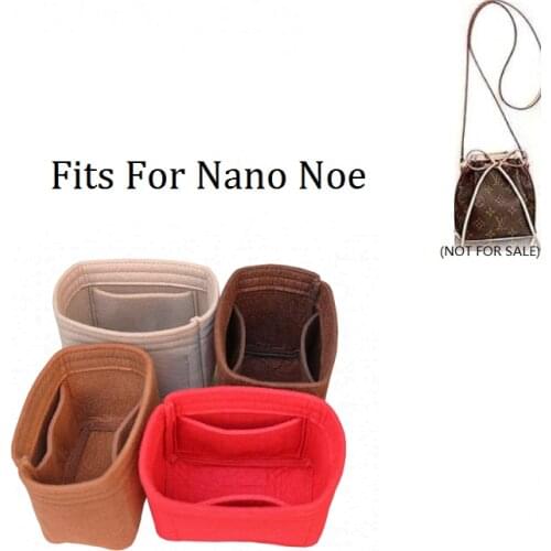 Fits For Nano Noe Bucket Bag Purse Insert Organizer Makeup Handbag Travel Organizer Inner Purse Cosmetic Toiletry Bags