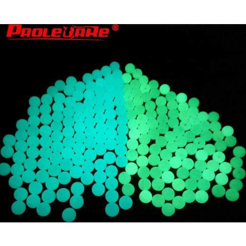 Proleurre 5mm Luminous Beads Fishing Space Beans round Float Balls Stopper light Balls sea Fishing Tackle lure Accessories
