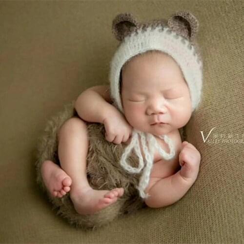 Fluffy Stretch Knit Wrap Extra Baby Girl Jersey Wrap Photography Props Newborn Swaddle Sack Photo Props