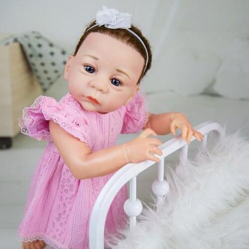 Reborn Toddler Doll 50 CM Soft Silicone Princess Lifelike Baby Newborn Dolls For Girl Christmas Surprise Gifts Toy