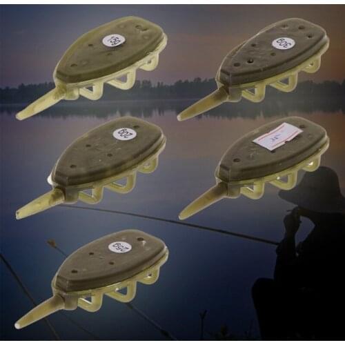 Fishing Feeder With Mould Carp Lead Sinker Method Bait Lure 15g/20g/25g/30g/35g N0PC