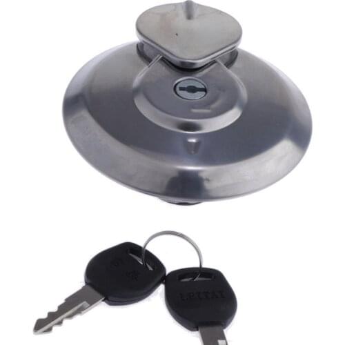 Silver Metal Fuel Gas Tank Cover Cap Fit for Honda CB125S CB125TT 1984-1985