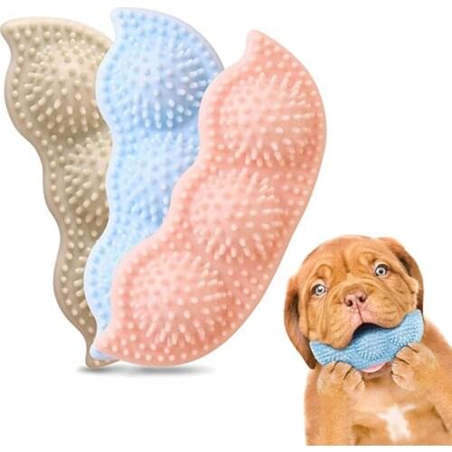 Puppy Toys Non Toxic Dog Toys Rubber Chew Toys 2 To 8 Months-Soothes Itchy Teeth and Painful 360 Dog Teeth Cleaning Chewer Toys