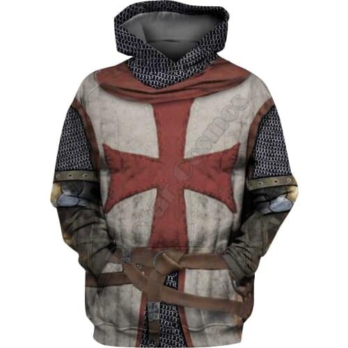 Knights Templar 3D Printed Hoodies Casual Pullover Men For Women Fashion Sweatshirts Sweater Cosplay Costumes Drop Shipping 02