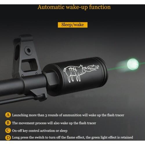 Paintball Airsoft Tracer Lighter Tracer Unit Gun Barrel Decorator Spitfire effect with Fluorescence Handgun Airsoft Accessories