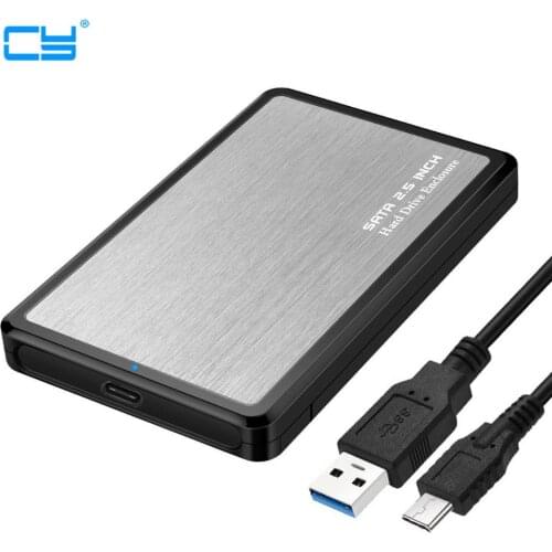 USB-C Type-C to 2.5" SATA SSD HDD 22Pin External Hard Disk Enclosure for Laptop & PC