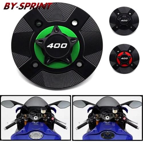 High Quality Motorcycle CNC Aluminum Quick Release Lockless Fuel Tank Cap Gas Cover For KAWASAKI Z400 Ninja400 Z 400 NINJA 400