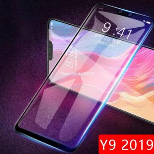 Tempered Glass For Huawei Y9 2019 Case Full Cover Screen Protector On Huawey Y 9 9y Y92019 Protective Film Phone Protect Glas 9h