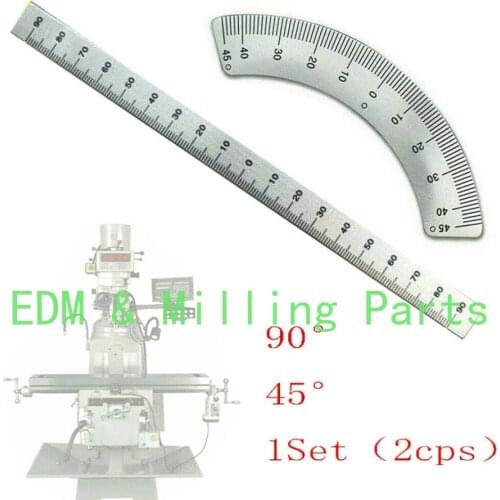 1Set "2pcs" Bridgeport Mill Milling Machine CNC Part 45 Degree + 90 Degree Angle Plate For Bridgeport