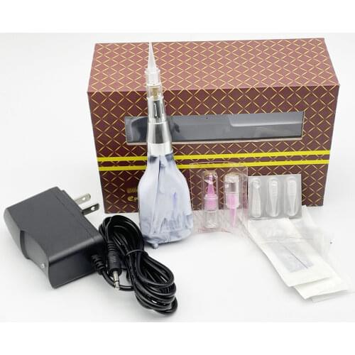 1 Set Rechargeable Battery Permanent Makeup Tattoo Eyebrow eyeliner lip Machine kit with Tattoo Needle 0.35mm*35mm