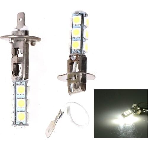 1pcs H3 PK22S 5050 Chips White 13SMD Headlight Brightness LED Bulb Car Fog Lamp 6500K