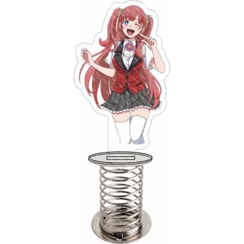 11.5cm Anime Kakegurui Jabami Yumeko Standing spring Plate Acrylic Model