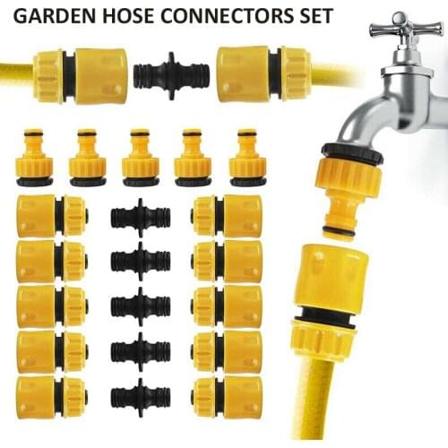 20Pcs Garden Hose Connectors Set Watering Pipe Tap Hose Connector Extender Hose Quick Connectors Adaptor