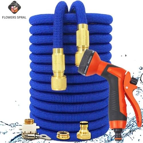 2021 Garden Hose 1/2 Expandable Magic Watering Hose Flexible High Pressure Car Wash Hose Garden Irrigation Tool Garden Sprayer