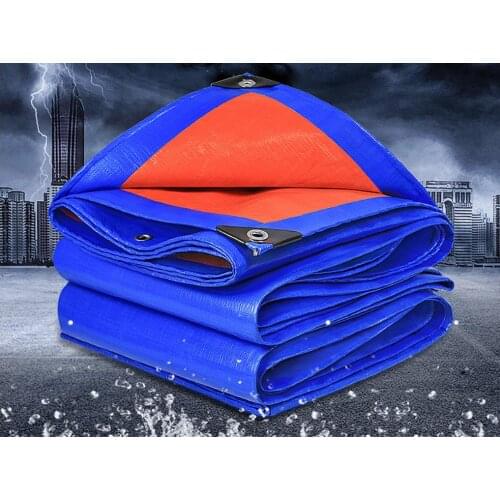 2mX3m Blue and orange outdoor commodity cover cloth , waterproof material, rain material, truck tarp