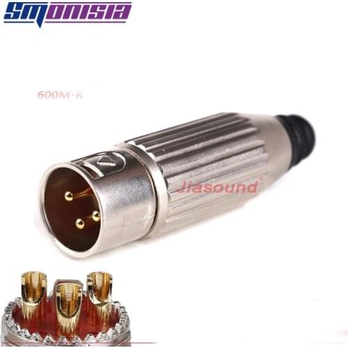 Smonisia 50pcs XLR Copper Plug Audio Speaker Microphone Connector Metal Audio Jack