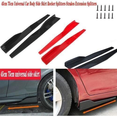 2pcs Car Side Skirt Bumper Diffuser Spoiler Aprons For Alfa Romeo 159 147 156 166 GT Mito Acura MDX RDX TSX Fiat 500 Punto Stilo