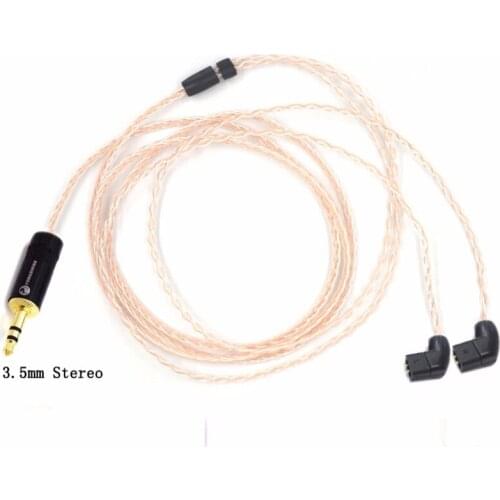 Free Shipping Haldane 8 Cores 0.78mm 2 Pin for QDC ZSN Earphone Headset 2.5mm 3.5mm 4.4mm Custom Earphone Cable